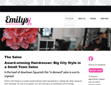 Tablet Screenshot of emilyshairdesigns.com